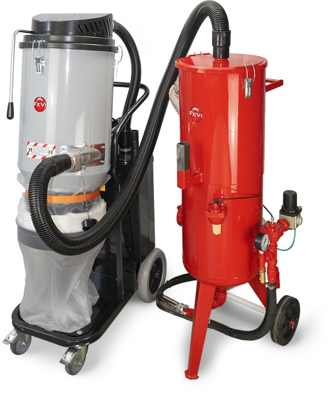 Dust-free blasting system Pressure Blaster Bag