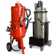 Sabbiatrice a recupero Pressure Blaster TOP per uso industriale