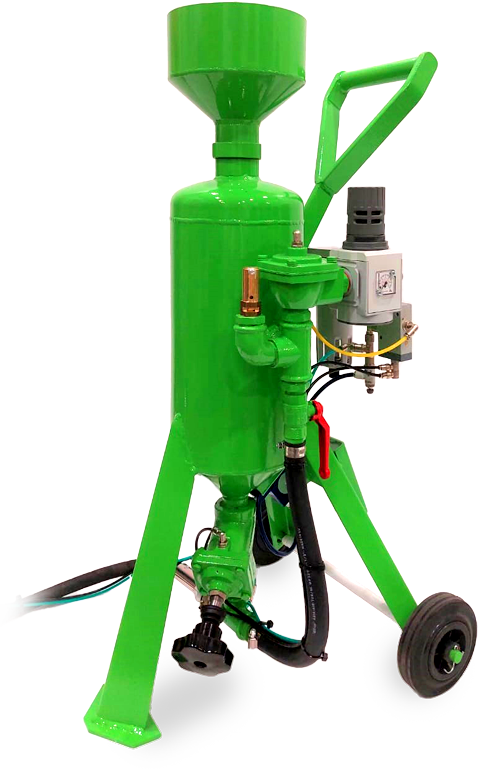 Portable sandblasting machine, professional FEVI Sabix 8, ideal for restoration, paint stripping, low pressure sandblasting, sandblasting on wood and restoration of delicate surfaces.