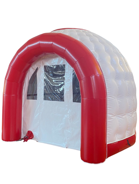 •	FEVI-Gloo, camera di sabbiatura gonfiabile pressurizzata con depolveratore 14 m³/min