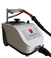 Sabbiatrice a ghiaccio secco SUBLIMA MAX, perfetta per la pulizia ecologica e senza residui, ideale per la manutenzione di superfici delicate e applicazioni industriali.